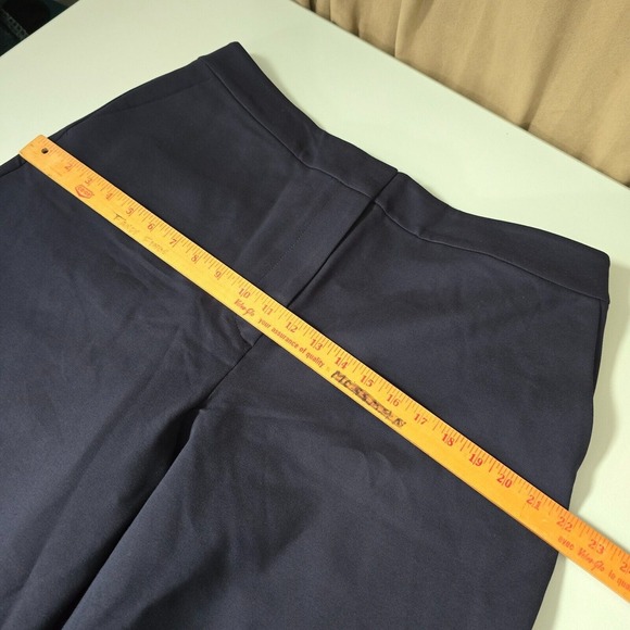 Boden Womens Culottes Size 14R Navy Blue Wide Leg Stretch Crop Pants Minimalist - Picture 9 of 13